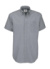 Pánska košeľa Oxford s kratkými rukávmi - B&C, farba - silver moon, veľkosť - S