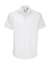 Pánska košeľa Black Tie SSL/men Poplin Shirt - B&C, farba - white, veľkosť - S