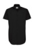 Pánska košeľa Black Tie SSL/men Poplin Shirt - B&C, farba - čierna, veľkosť - S