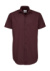 Pánska košeľa Black Tie SSL/men Poplin Shirt - B&C, farba - luxurious red, veľkosť - S