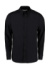 Košeľa City Business s dlhými rukávmi - Kustom Kit, farba - čierna, veľkosť - XL