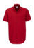 Pánska košeľa Heritage SSL/men Poplin Shirt - B&C, farba - deep red, veľkosť - S