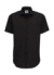 Pánska košeľa s kratkými rukávmi Smart SSL/men - B&C, farba - čierna, veľkosť - S