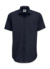 Pánska košeľa s kratkými rukávmi Smart SSL/men - B&C, farba - navy, veľkosť - S