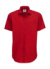 Pánska košeľa s kratkými rukávmi Smart SSL/men - B&C, farba - deep red, veľkosť - S