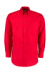 Košeľa Oxford s dlhými rukávmi - Kustom Kit, farba - red, veľkosť - S