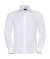 Vypasovaná košeľa bez žehlenia s dlhými rukávmi - Russel, farba - white, veľkosť - M
