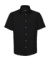 Vypasovaná košeľa bez žehlenia s kratkými rukávmi - Russel, farba - čierna, veľkosť - 4XL