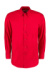 Košeľa Corporate Oxford s dlhými rukávmi - Kustom Kit, farba - red, veľkosť - M