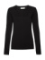 Dámsky pulover s okrúhlym výstrihom - Russel, farba - čierna, veľkosť - 2XS