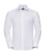 Pánska košeľa s dlhými rukávmi Herringbone - Russel, farba - white, veľkosť - L