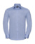 Pánska košeľa s dlhými rukávmi Herringbone - Russel, farba - light blue, veľkosť - S