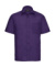 Pánska košeľa Poplin s kratkými rukávmi - Russel, farba - purple, veľkosť - M