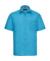 Pánska košeľa Poplin s kratkými rukávmi - Russel, farba - turquoise, veľkosť - S