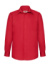 Košeľa Poplin s dlhými rukávmi - FOM, farba - red, veľkosť - S (37"-38")