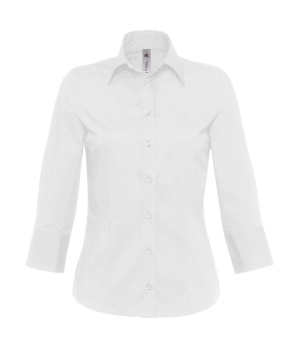 Blúzka Milano/women Popelin Shirt 3/4 sleeves - B&C