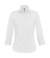 Blúzka Milano/women Popelin Shirt 3/4 sleeves - B&C, farba - white, veľkosť - XS
