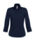 Blúzka Milano/women Popelin Shirt 3/4 sleeves - B&C, farba - navy, veľkosť - XS