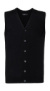 Pánska pletená vesta s V-výstrihom - Russel, farba - čierna, veľkosť - S