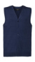 Pánska pletená vesta s V-výstrihom - Russel, farba - denim marl, veľkosť - 4XL