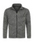 Knit Fleece Jacket - Stedman, farba - dark grey melange, veľkosť - M