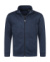 Knit Fleece Jacket - Stedman, farba - marina blue melange, veľkosť - S