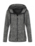 Knit Fleece Jacket Women - Stedman, farba - dark grey melange, veľkosť - S