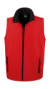 Potlačiteľná Softshellová vesta - Result, farba - red/black, veľkosť - S