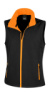 Dámska polačiteľná Softshellová vesta - Result, farba - black/orange, veľkosť - XS (8)