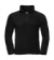 Fleecová bunda s krátkym zipsom - Russel, farba - čierna, veľkosť - XS