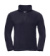 Fleecová bunda s krátkym zipsom - Russel, farba - french navy, veľkosť - S