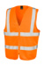 Reflexná vesta na zips Tabard - Result, farba - fluorescent orange, veľkosť - S/M