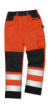 Bezpečnostné nohavice Cargo - Result, farba - fluorescent orange, veľkosť - XL