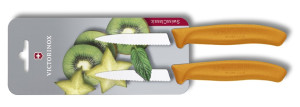 Victorinox Swiss Classic Súprava nožov so zúbkovanou čepeľou 2-dielna oranžová - Victorinox