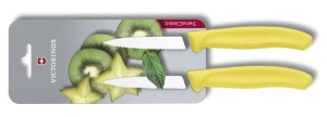 Victorinox Swiss Classic Súprava nožov so zúbkovanou čepeľou 2-dielna žltá