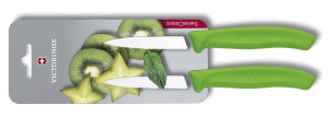 Victorinox Swiss Classic Súprava nožov so zúbkovanou čepeľou 2-dielna zelená - Victorinox