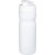 Športová fľaška s vyklápacím viečkom 650 ml, farba - bílá
