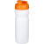 Športová fľaška s vyklápacím viečkom 650 ml, farba - bílá