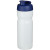 Športová fľaška s vyklápacím viečkom 650 ml, farba - průhledná