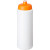 Baseline® Plus grip 750ml fľaška s viečkom na šport, farba - bílá
