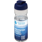 Športová fľaška s vyklápacím viečkom H2O Eco 650ml