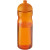 Športová fľaška s kupolovitým viečkom H2O Eco 650ml, farba - 0ranžová