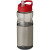 Športová fľaška s viečkom a slamkou 650ml, farba - charcoal