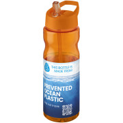 Športová fľaška s viečkom a slamkou 650ml