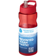 Športová fľaška s viečkom a slamkou 650ml