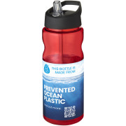 Športová fľaška s viečkom a slamkou 650ml