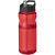 Športová fľaška s viečkom a slamkou 650ml, farba - červená