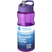 Športová fľaška s viečkom a slamkou 650ml