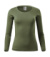 Fit-T LS - Tričko dámske - Malfini, farba - khaki, veľkosť - XS
