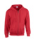 HB Zip Hooded mikina - Gildan, farba - red